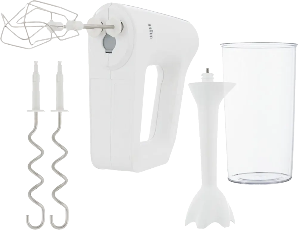 Braun egg Mixer MultiMix 3, 500 Watt, 5 Speeds, White, HM310WH, Btech Warranty