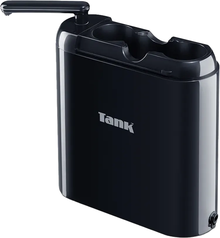 فلتر مياه تانك برو  6 مرحلة، تايمر ديجيتال، صنبور دوار 360 درجة، اسود