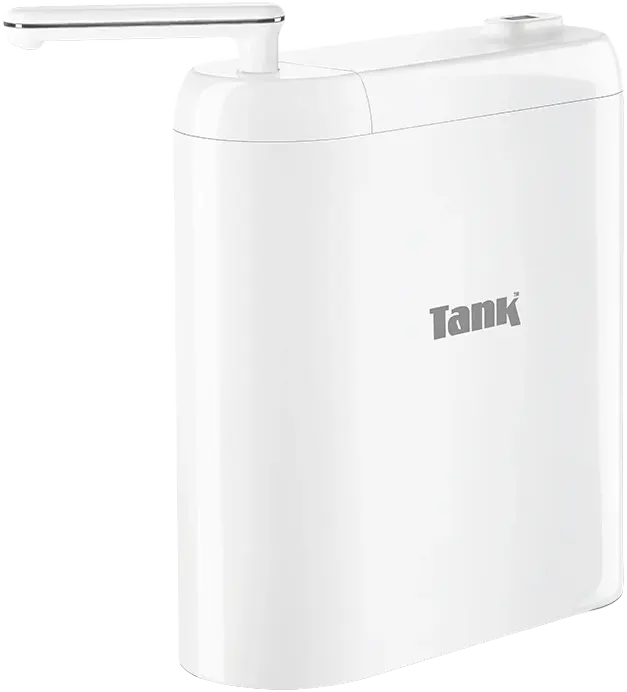 فلتر مياه تانك برو  6 مرحلة، تايمر ديجيتال، صنبور دوار 360 درجة، أبيض