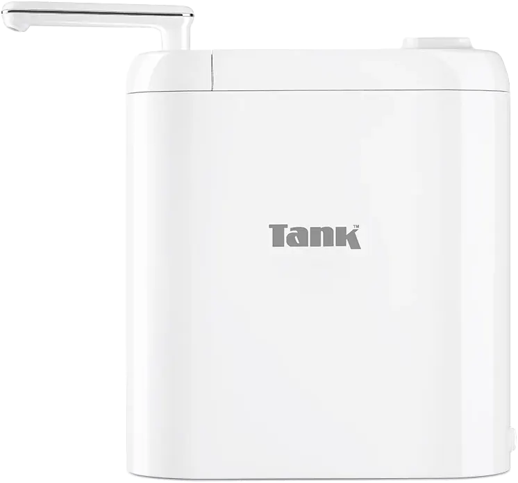 فلتر مياه تانك برو  6 مرحلة، تايمر ديجيتال، صنبور دوار 360 درجة، أبيض