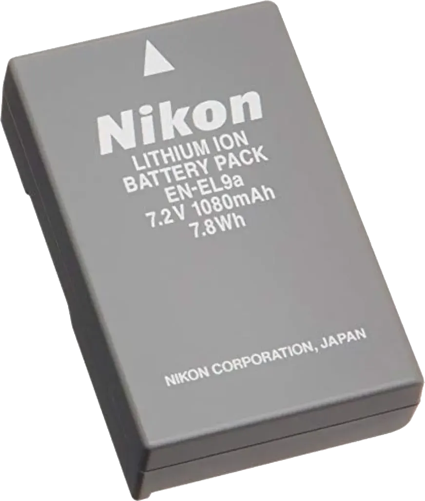 بطارية لكاميرات نيكون، 1080 مللي أمبير، أسود، EN-EL9A