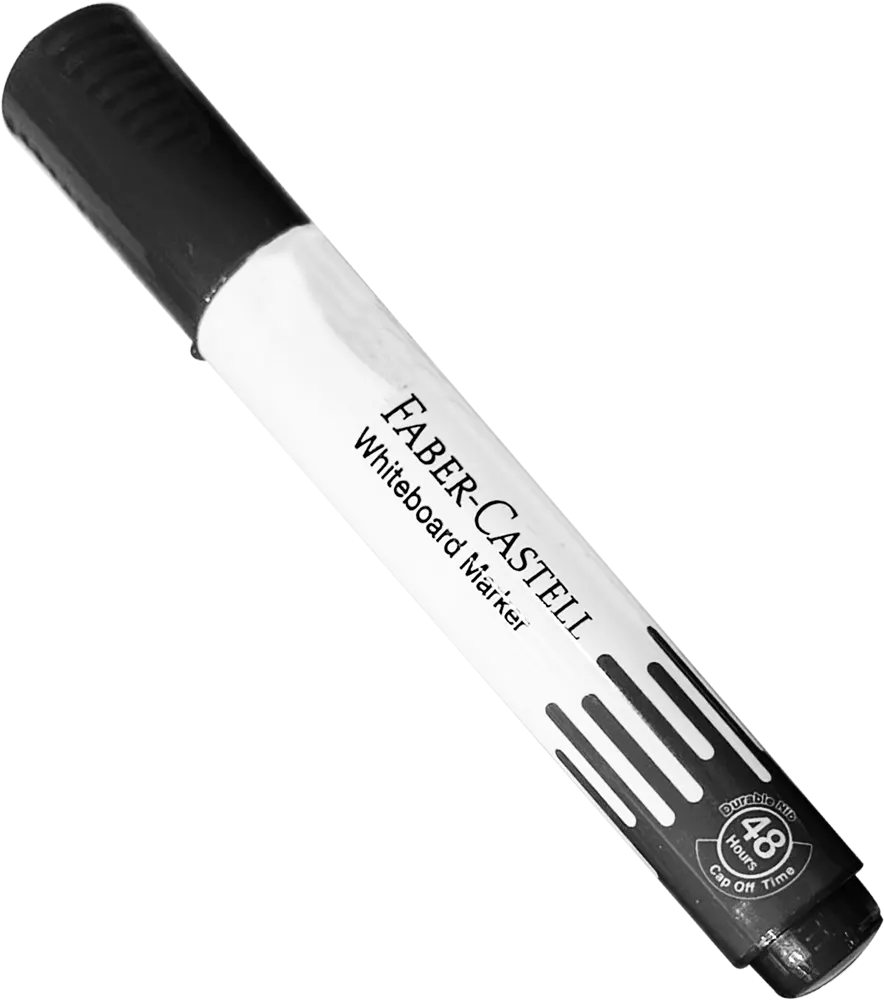 قلم سبورة فابر كاسيل مشطوف، عريض،  اسود ، موديل 253999