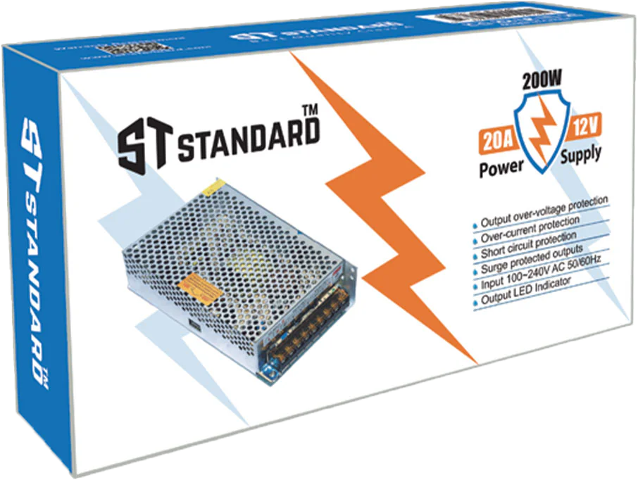 مزود طاقة اس تي ستاندرد ، 12 فولت ، 20 أمبير ، ST-PS-1220