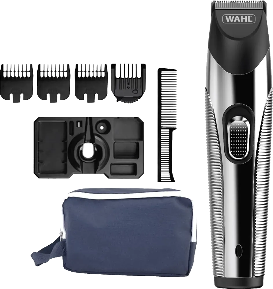 ماكينة حلاقة ذقن ويل قابلة للشحن، لاسلكي، 4 مستويات، فضي، موديل 09891-027