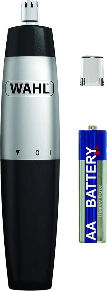 ماكينة إزالة شعرالانف و الاذن ويل، تعمل ببطارية AA، لون فضي، موديل 135-5642