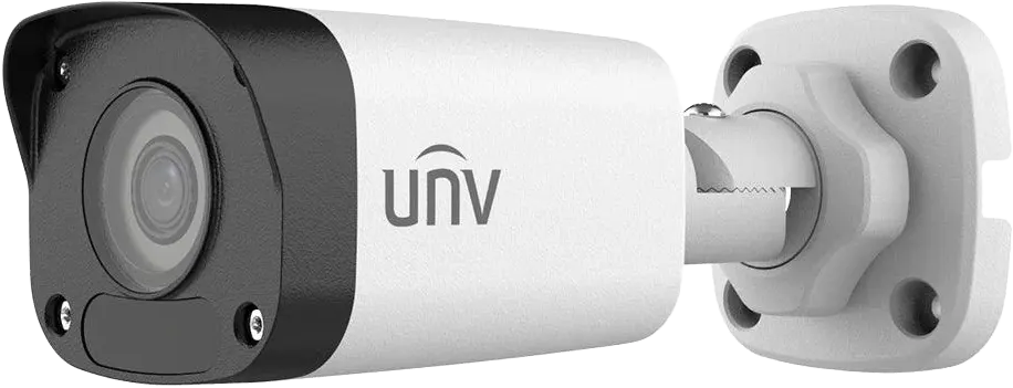 كاميرا مراقبة شبكية خارجية يونيفيو ثابتة تعمل بالأشعة تحت الحمراء بدقة 3 ميجابكسل، عدسة 4.0 مم، ألوان، مايكروفون مدمج، أبيض، IPC2123LB-AF40KM-G