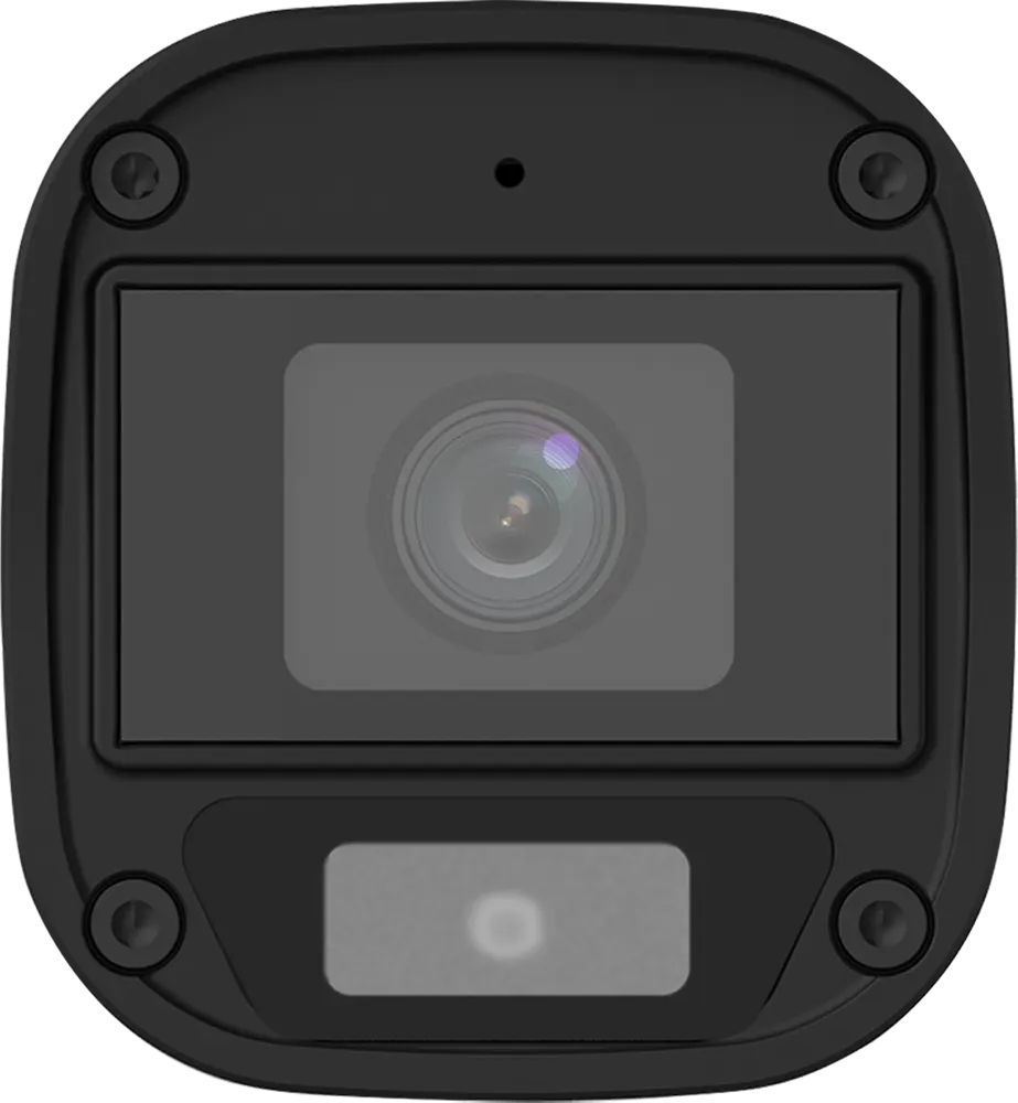 كاميرا مراقبة خارجية كولور هانتر يونيفيو ثابتة تعمل بالأشعة تحت الحمراء بدقة 2 ميجابكسل، عدسة 4.0 مم، ألوان، مايكروفون مدمج، أبيض، UAC-B112-AF40-W