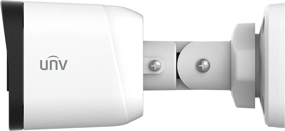 كاميرا مراقبة خارجية يونيفيو كولور هانتر ثابتة تعمل بالأشعة تحت الحمراء بدقة 2 ميجابكسل، عدسة 4.0 مم، مايكروفون مدمج، أبيض، UAC-B112-AF40