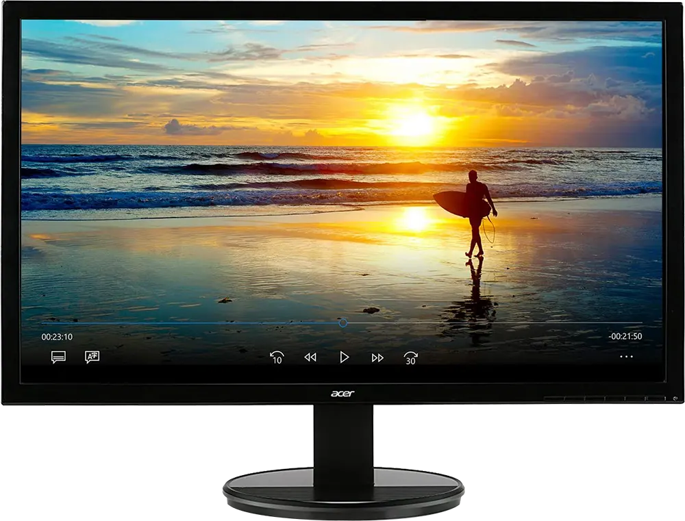 شاشة كمبيوتر أيسر ، LED، مقاس 19.5 بوصة، TN، اتش دي، 60 هرتز، أسود، K202HQL