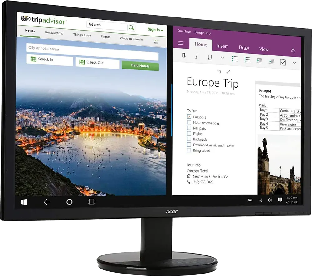 شاشة كمبيوتر أيسر ، LED، مقاس 19.5 بوصة، TN، اتش دي، 60 هرتز، أسود، K202HQL