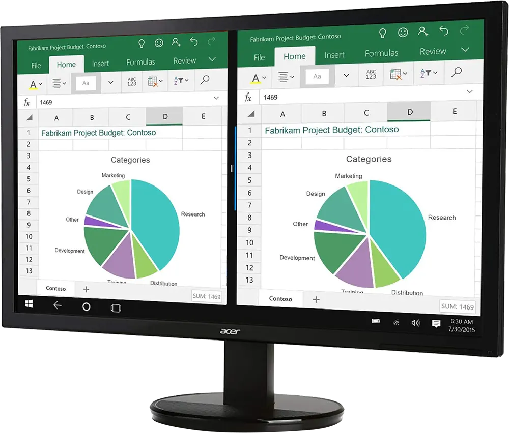 شاشة كمبيوتر أيسر ، LED، مقاس 19.5 بوصة، TN، اتش دي، 60 هرتز، أسود، K202HQL