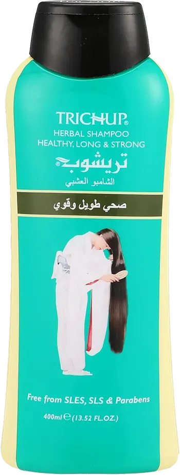 شامبو عشبي لشعر صحي وطويل وقوي من تريشوب، 400 مل