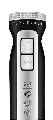 هاند بلندر ميانتا تربو برو 10 في 1 مع الكبة ، 1000 وات ، 2 لتر ، أسود ، HB111538A