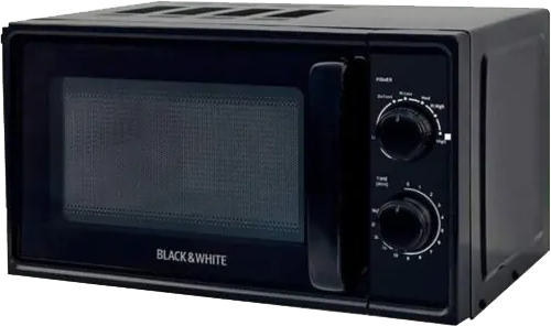 ميكروويف بلاك اند وايت ، 1200وات ، 20 لتر ، أسود، MW-200A