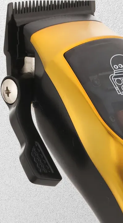 ماكينة حلاقة شعر كيمي قابلة للشحن، ،6 أمشاط، لون ذهبي، موديل KM-1680