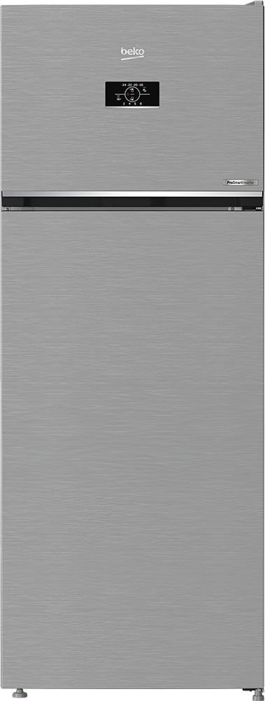ثلاجة بيكو نوفرست ، 406 لتر ، 2 باب  ، انفرتر ، شاشة ديجيتال ، سيلفر ، RDNE455M20XBIDB