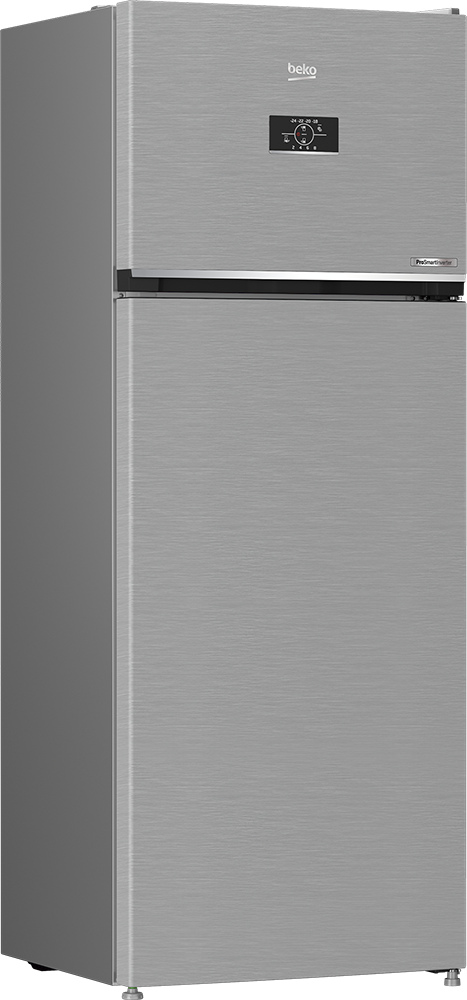ثلاجة بيكو نوفرست ، 406 لتر ، 2 باب  ، انفرتر ، شاشة ديجيتال ، سيلفر ، RDNE455M20XBIDB
