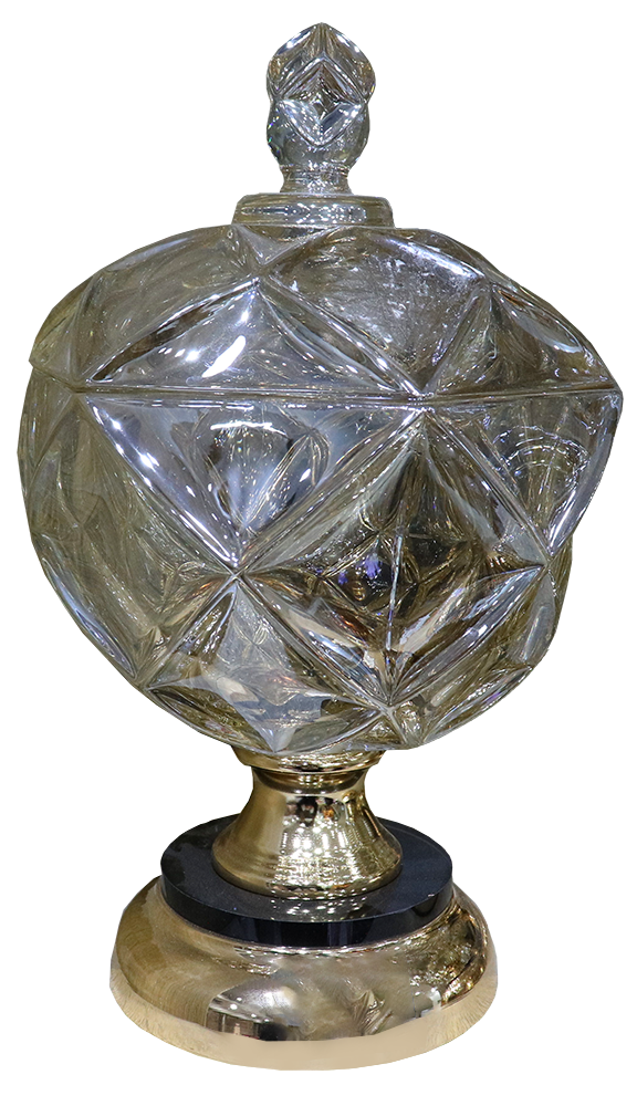 بونبنيرة زجاج عسلى ، حجم متوسط ،  موديل 3842