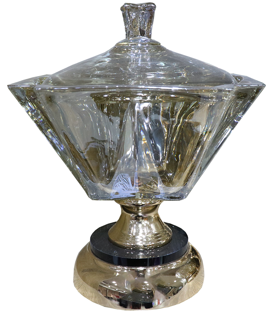 بونبنيرة زجاج عسلى ، حجم متوسط ، موديل 3840