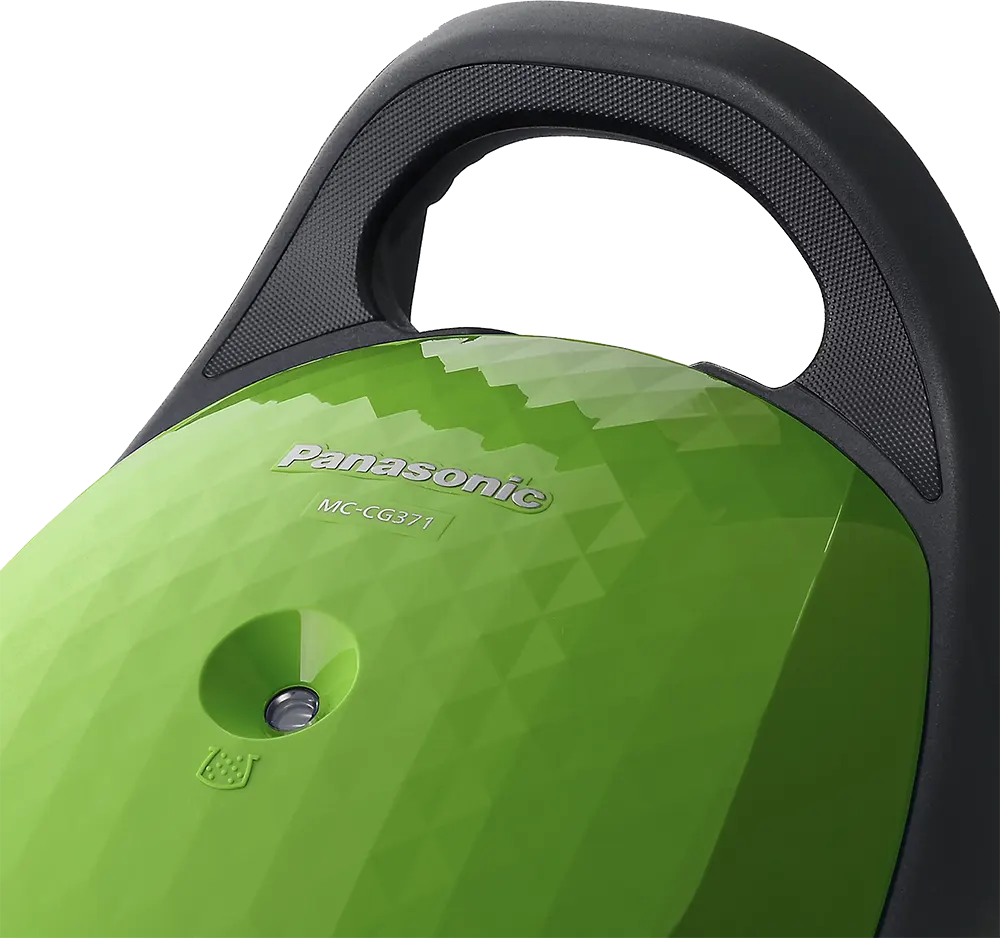 مكنسة باناسونيك 1600 وات، كيس اتربة 2.5 لتر، لون أخضر، موديل MC-GC371G (بضمان بغداد BTC)