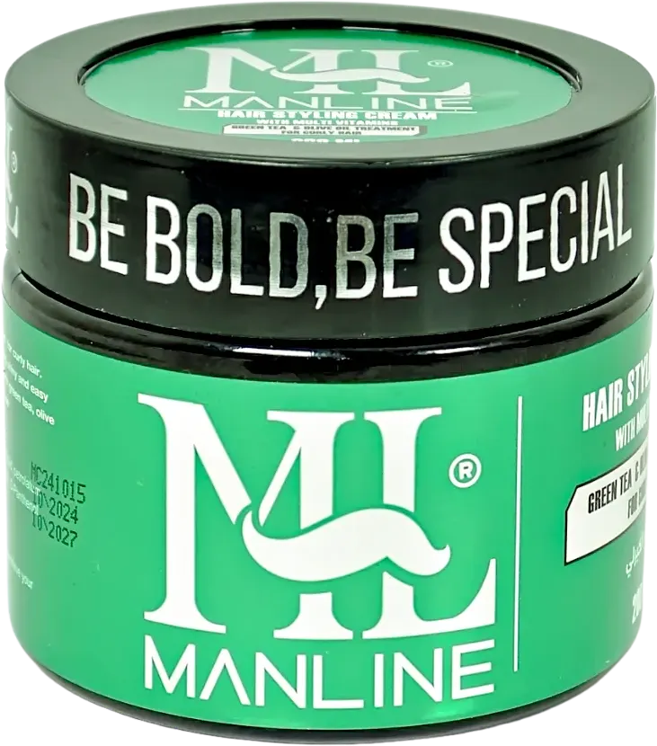 كريم شعر مان لاين لتصفيف الشعر الكيرلى بالشاى اخضر، 200 مل