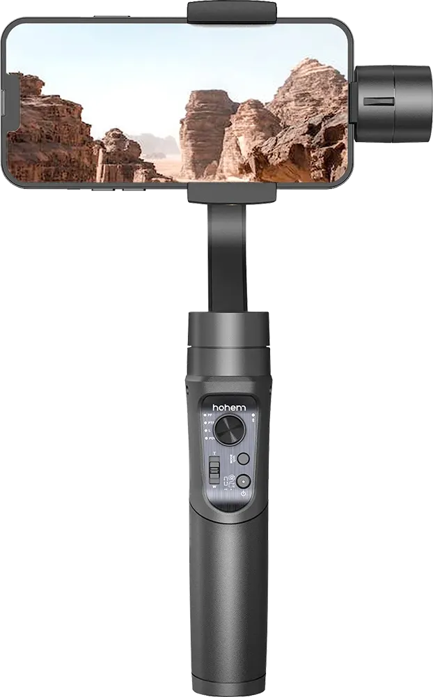 حامل تثبيت للهواتف الذكية من هوهيم أي ستيدي بلس موبايل 2024 ، قابل لإعادة الشحن، أسود، ISM5