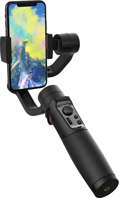 حامل تثبيت للهواتف الذكية من هوهيم أي ستيدي بلس موبايل 2024 ، قابل لإعادة الشحن، أسود، ISM5