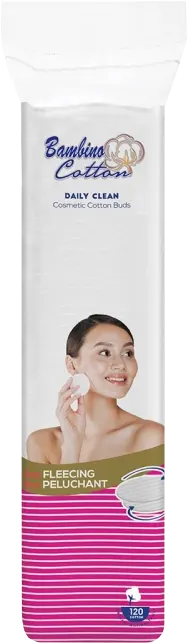قطن مزيل مكياج بامبينو، 120 قطعة