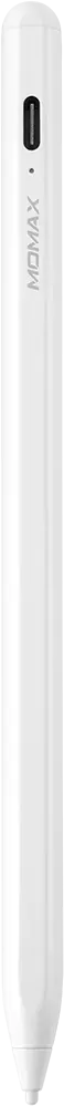 قلم موماكس اكتيف ستايلس، رابط واحد، قابل لإعادة الشحن، 2 في 1، iOS - Android، أبيض، TP3W