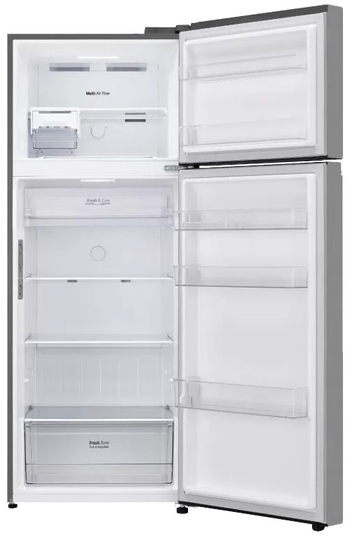 ثلاجة ال جي نوفروست ، 461 لتر ، 2 باب ، سيلفر ، GL-B602PFWQ