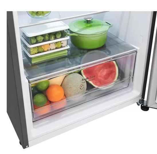 ثلاجة ال جي نوفروست ، 461 لتر ، 2 باب ، سيلفر ، GL-B602PFWQ