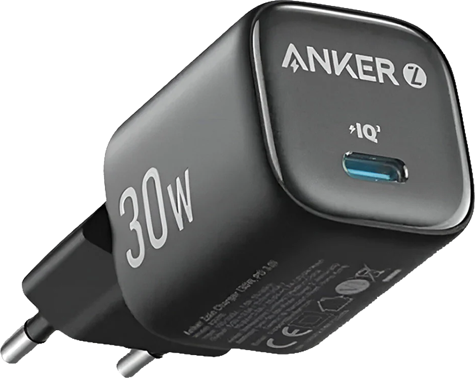 Anker Zolo Charger, Fast Charging, 30W, Type-C Port, Black, A2698L11