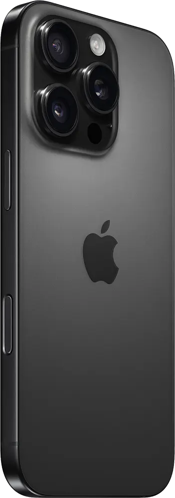 موبايل ايفون 16 برو، شريحة واحدة ، ذاكرة داخلية 128 جيجابايت، رامات 8 جيجابايت، شبكة الجيل الخامس، أسود تيتانيوم