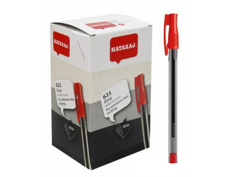 قلم جاف نتراج احمر 621
