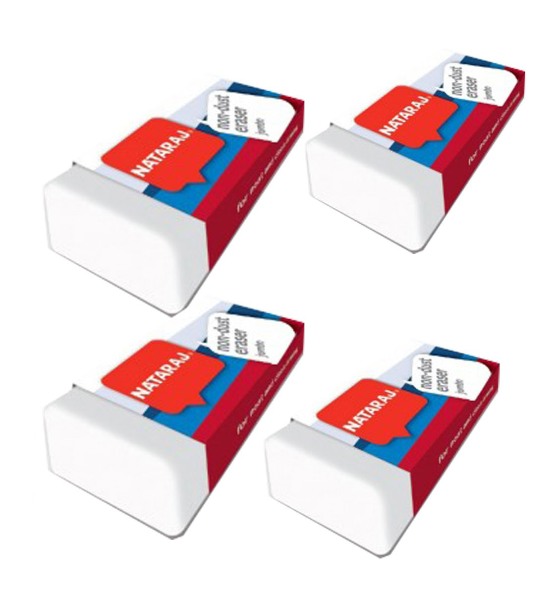 أستيكة نتراج، مستطيل، قطعة واحدة، أبيض