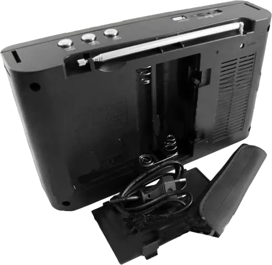 راديو محمول FM\AM\SW من جولون،  بطارية قابلة لإعادة الشحن ، منفذ سماعة رأس، أسود، RX-2070-2060