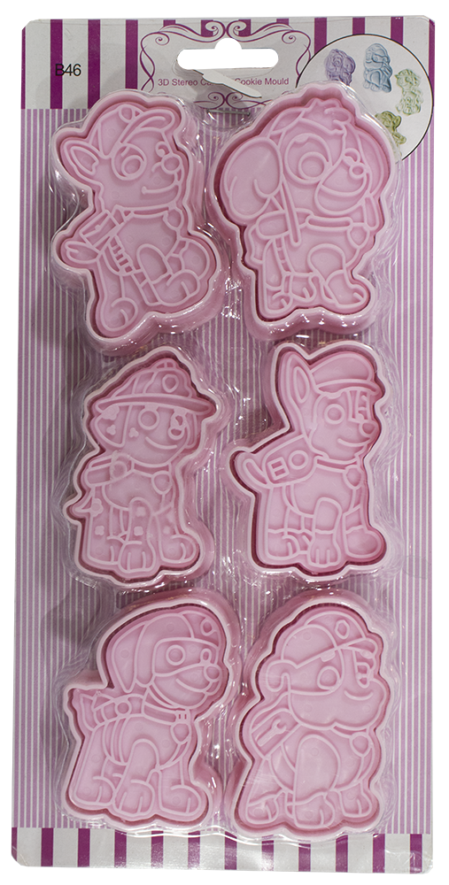 بصامة عجين الفهد ، اشكال مختلفة ، مكونة من 6 قطع ، مستورد