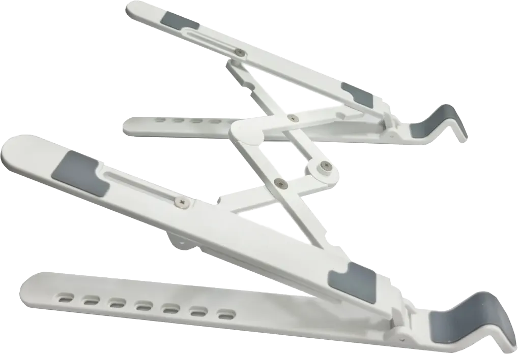 حامل لاب توب قابل للطي من جيجاماكس بلس، 7 مستويات، أبيض، GM-11