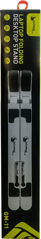 حامل لاب توب قابل للطي من جيجاماكس بلس، 7 مستويات، أبيض، GM-11