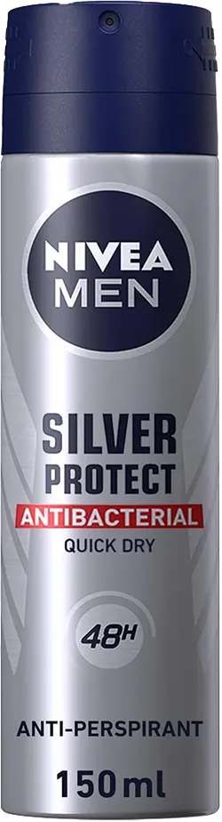 مزيل عرق سبراى سيلفر بروتيكت مضاد للبكتيريا من نيفيا، 150مل