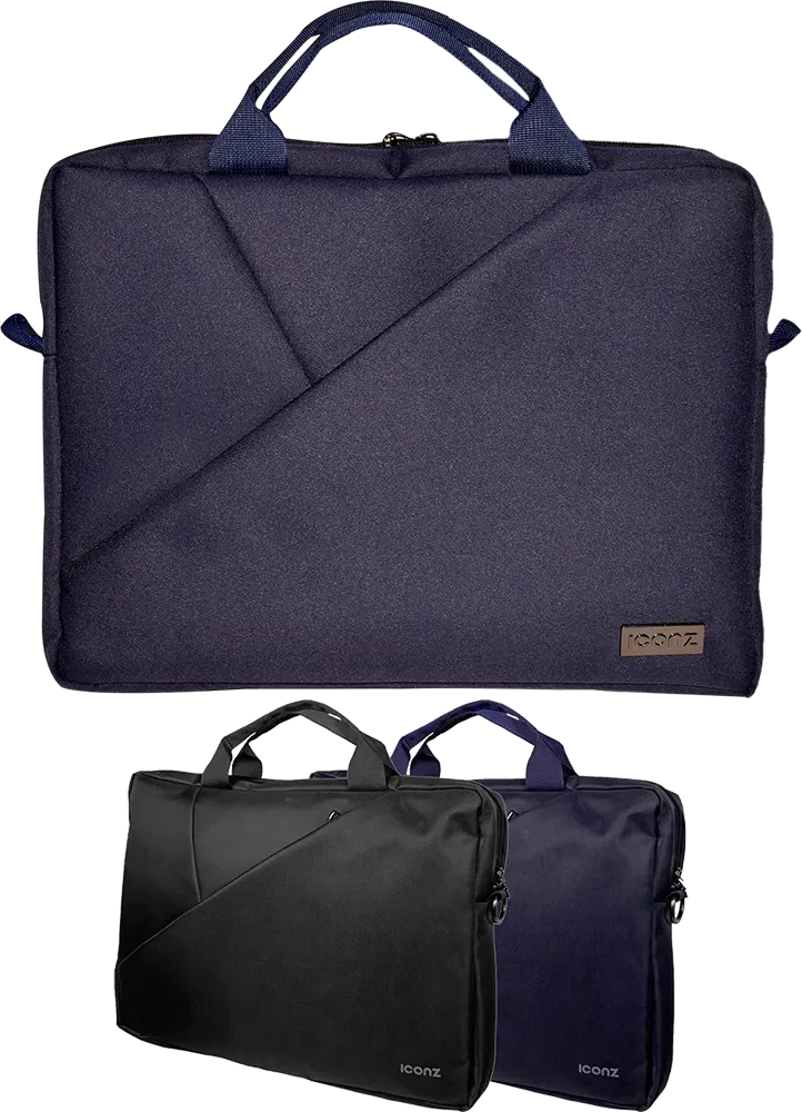 شنطة كتف لاب توب أيكونز، مقاس 15.6 بوصة، أزرق-أسود، موديل 3032