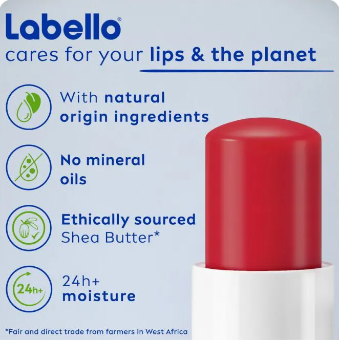 مرطب شفاه لابيلو لامع بخلاصة الفراولة، 4.8 جم