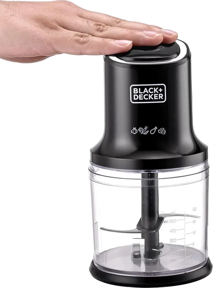 كبة خضروات وفاكهة بلاك اند ديكر 500 وات، 0.9 لتر، اسود، FC500J