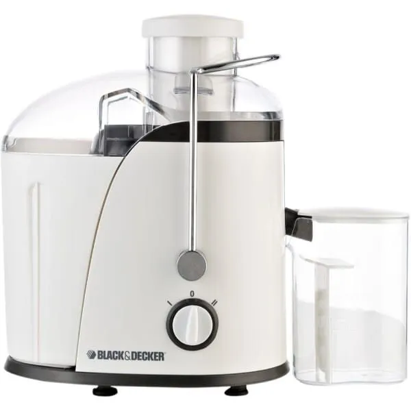 عصارة فواكة بلاك آند ديكر ، 400 وات ، سعة 0.35 لتر، أبيض ، JE400-B5 ، ( ضمان انسيا )