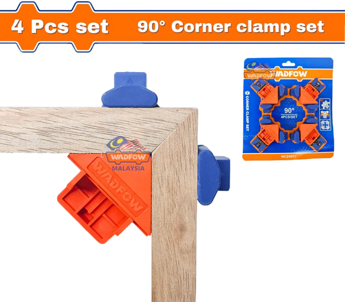 طقم كلامب  تجميع زوايا 45 درجة وادفو ، 4 قطع ،WCZ6E01