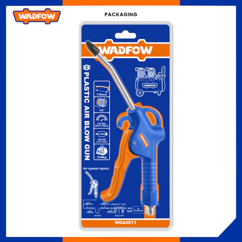 مسدس نفخ الهواء البلاستيكي وادفو، مقاس 110 مم ، WGA-4611