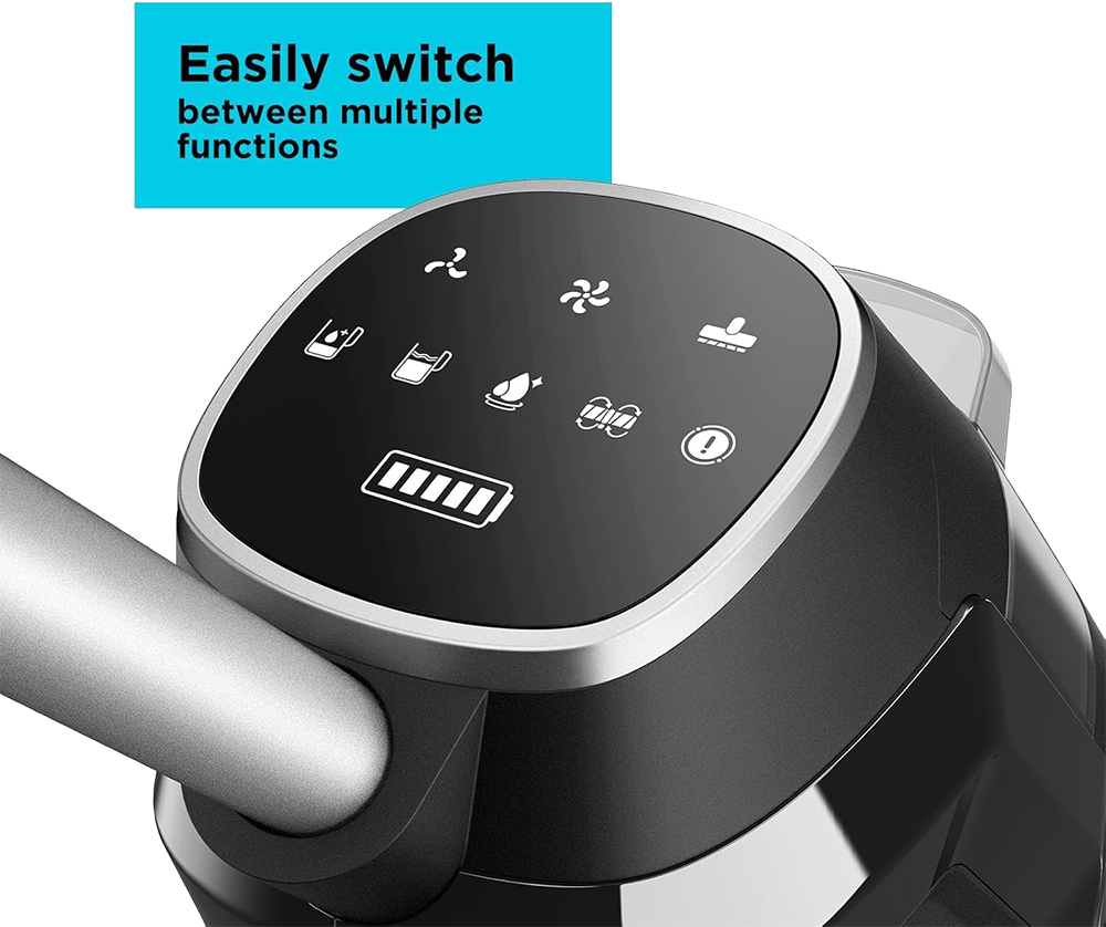 مكنسة كهربائية لاسلكية سمارت بلاك ان ديكر، للتنظيف الجاف والرطب، 25 فولت، شاشة ديجيتال، غسيل ذاتي مزدوج، سعة خزان 650 مللي، أسود، VW252BR (بضمان انسيا)