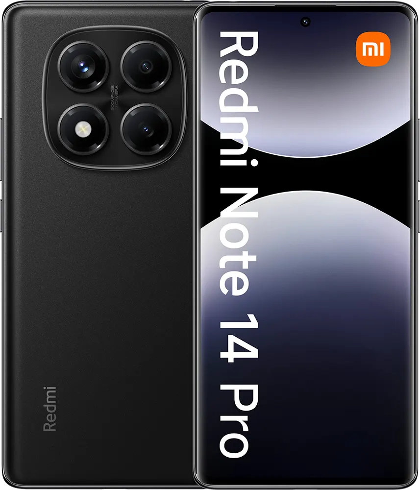 موبايل ريدمي نوت 14 برو ثنائي الشريحة ، ذاكرة 512 جيجابايت ، رامات 12 جيجابايت ،شبكة الجيل الرابع إل تي إي ، أسود