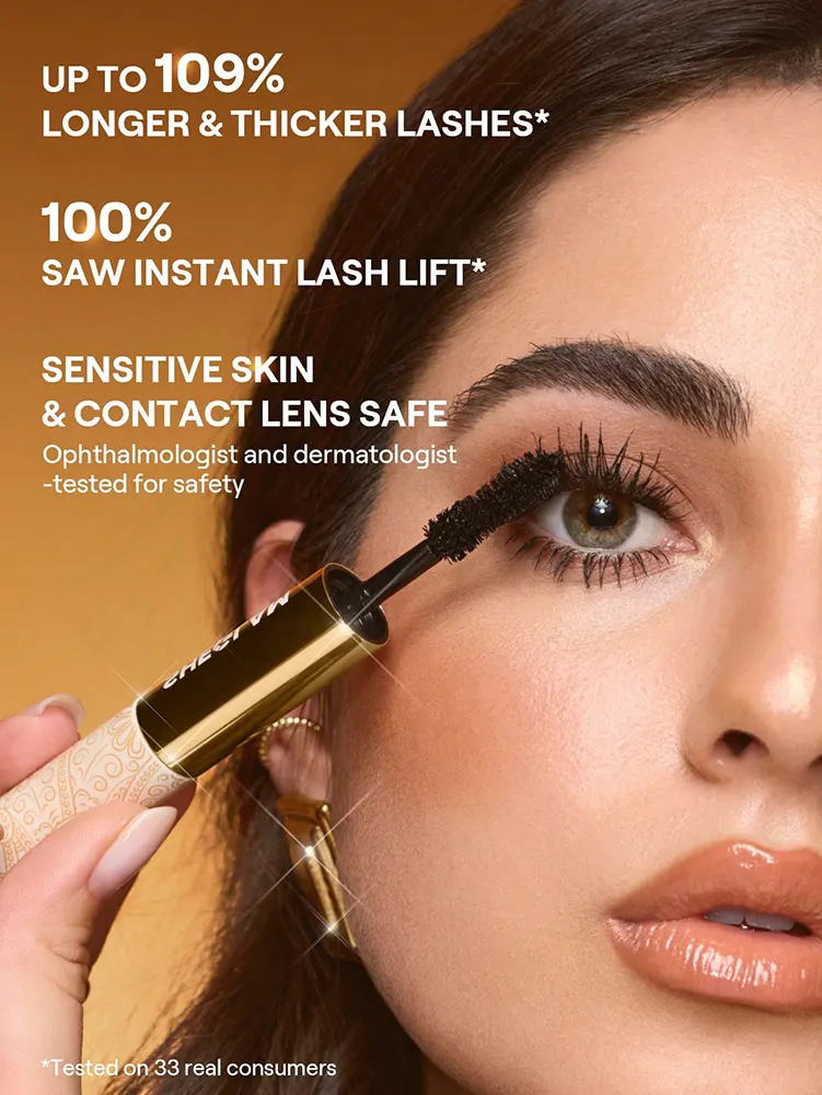 ماسكارا شيجلام متعددة التأثيرات الكل في واحد عيار 24 قيراط، أسود