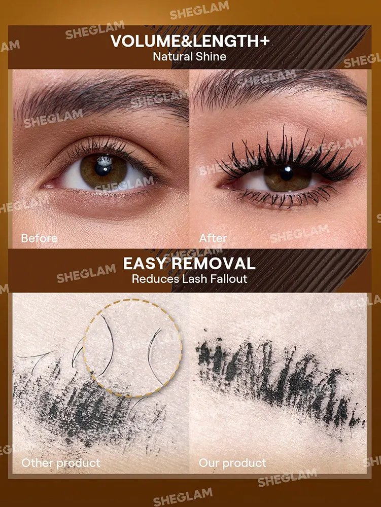ماسكارا شيجلام متعددة التأثيرات الكل في واحد عيار 24 قيراط، أسود